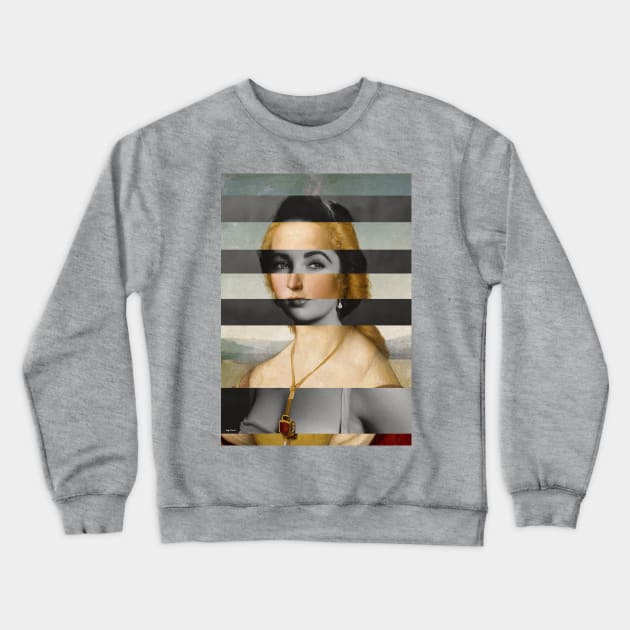 EYES LIKE RUBIN - Pop Retro Collage, Mashup, Pop Art Crewneck Sweatshirt by luigi-tarini